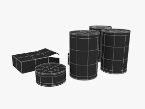 us k-rations set wwii 3D Model