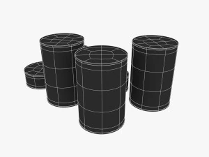 le razioni K americane sono state impostate durante la seconda guerra mondiale Modello 3D