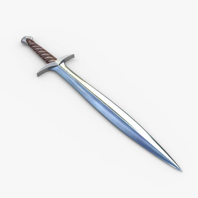 sting sword 3D Model .c4d .max .obj .3ds .fbx .stl .blend 