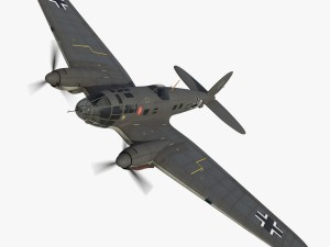 heinkel he 111 5j-dm Model 3D