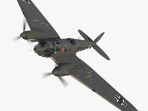 heinkel dia 111 5j-dm Model 3D