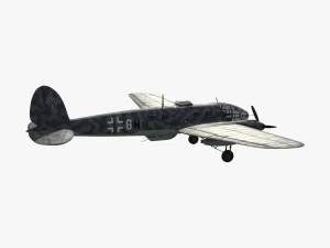 heinkel he 111 5j-gh 3D Model
