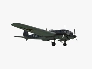 heinkel he 111 5j-gh 3D Model