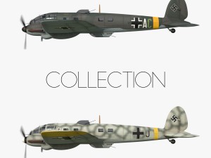 heinkel he 111 - eastern front collection Model 3D