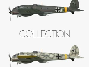 heinkel he 111 - koleksi depan timur Model 3D