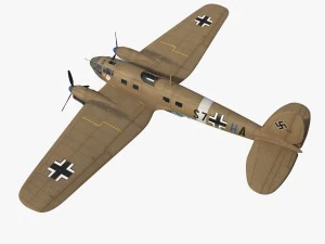 heinkel he 111 - north africa collection 3D Model