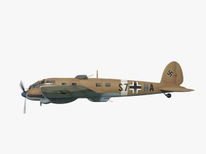 heinkel he 111 - north africa collection 3D Model