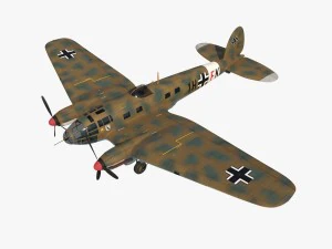 heinkel he 111 1h-fk 3D Model