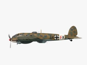 heinkel he 111 1h-fk 3D Model