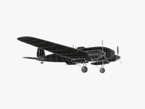 heinkel he 111 1h-fk 3D Model