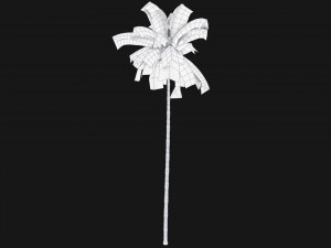 coconut palm trees asset 1 Modèle 3D