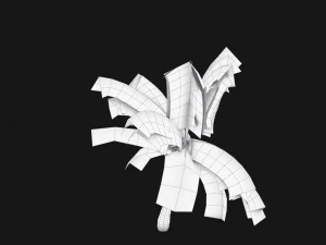 coconut palm trees asset 1 3D Model