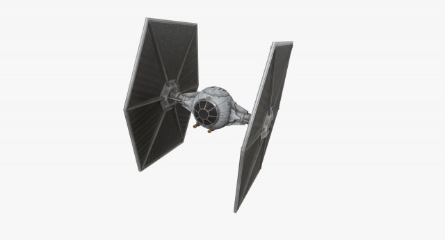 tie-ln space superiority starfighter 3D Модель .c4d .max .obj .3ds .fbx .stl .blend 