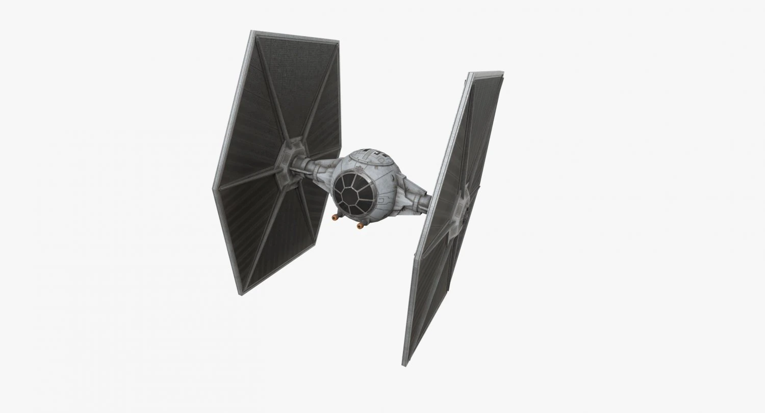 tie-ln space superiority starfighter 3D Model .c4d .max .obj .3ds .fbx .stl .blend 
