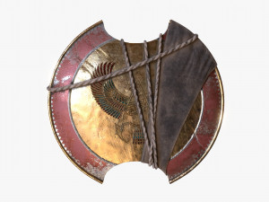 3d bayek shield - fan art model 3D Model