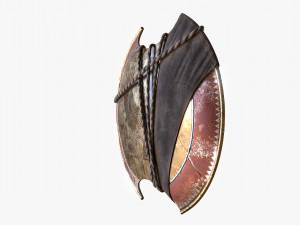 3d bayek shield - fan art model 3D मॉडल
