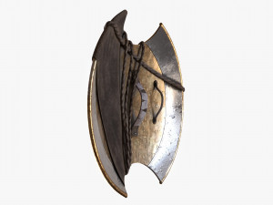 3d bayek shield - fan art model 3D मॉडल