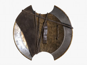 3d bayek shield - fan art model 3D मॉडल