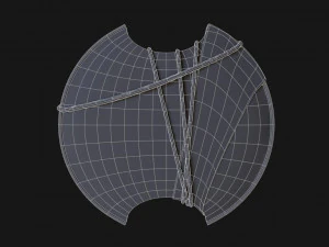 3d bayek shield - fan art model 3D Model