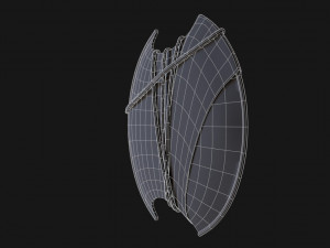 3d bayek shield - fan art model 3D मॉडल