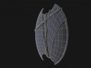 3d bayek shield - fan art model 3D Model