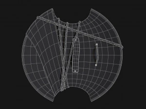 3d bayek shield - fan art model 3D Model