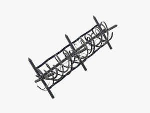 Recinto di filo spinato della seconda guerra mondiale Modello 3D