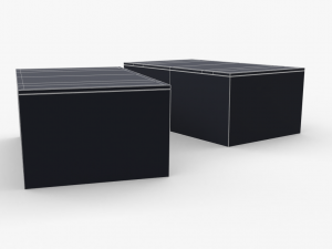 us first aids wooden boxes wwii Modello 3D