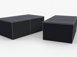 us first aids wooden boxes wwii Modello 3D