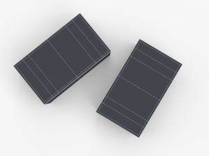 us first aids wooden boxes wwii Modello 3D