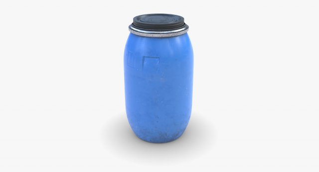 chemical plastic barrel 3Dモデル .c4d .max .obj .3ds .fbx .stl .blend 