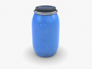 chemical plastic barrel 3D Model