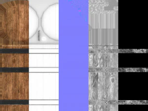 wooden barrels 3D Model