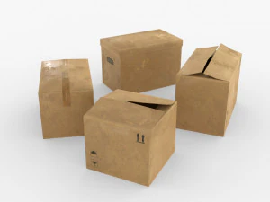 carboard boxes 3D Model