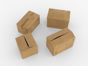 carboard boxes 3D Model