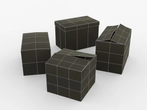 carboard boxes 3D Model