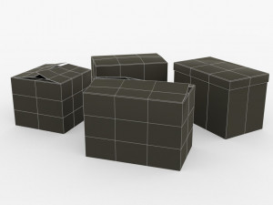 carboard boxes 3D Model