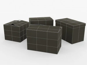 carboard boxes 3D Model