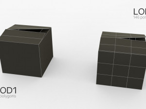 carboard boxes 3D Model