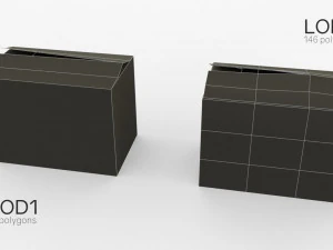 carboard boxes 3D Model