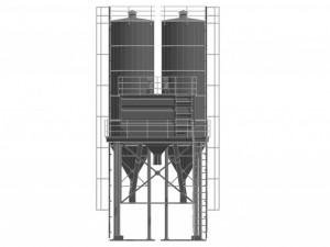 cement silo 3D Model