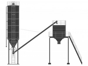 cement silo 3D Model