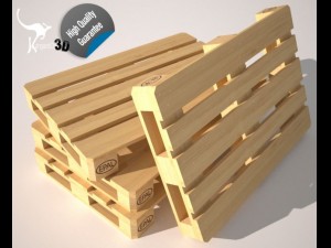 wood palette europe epal 3D Model