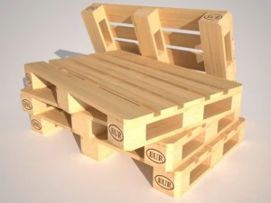 wood palette europe epal 3D Model