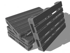 wood palette europe epal 3D Model