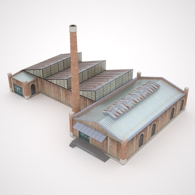 old factory 3D 모델 .c4d .max .obj .3ds .fbx .stl .blend 