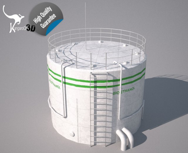 bio ethanol tank 3D मॉडल .c4d .max .obj .3ds .fbx .stl .blend 