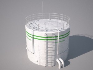 bio ethanol tank 3D मॉडल