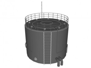 bio ethanol tank 3D मॉडल