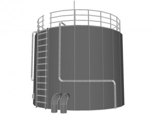 bio ethanol tank 3D मॉडल